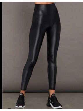 CARBON38 Takara Shine Black High Rise Full Length Leggings NWT Size L